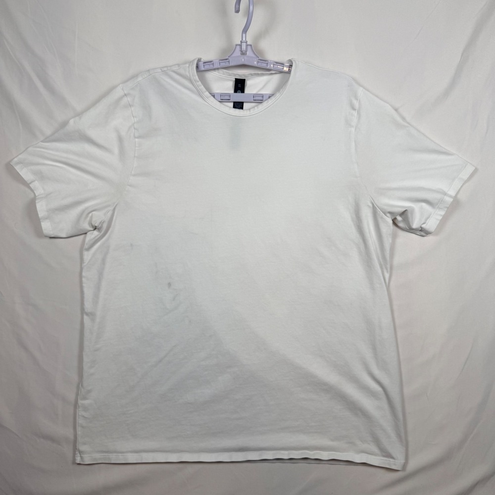 Lululemon Fundamental T-Shirt Mens XXL White Organic Cotton Lycra LM3FQQS